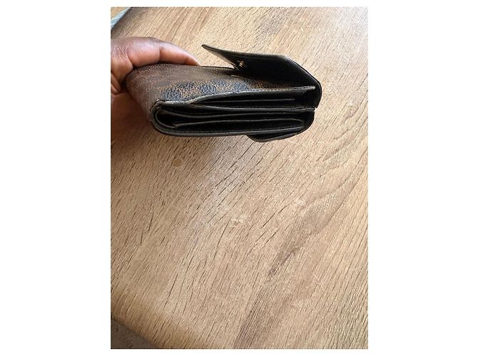 Céline Celine Tri-fold Monogram Coated Canvas Wallet - Brown - view 5