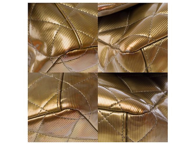 Borsa CHANEL Timeless/Classique in Pelle Oro - 103579 D'oro - vista 11