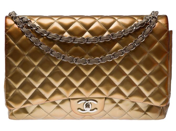 Borsa CHANEL Timeless/Classique in Pelle Oro - 103579 D'oro - vista 2