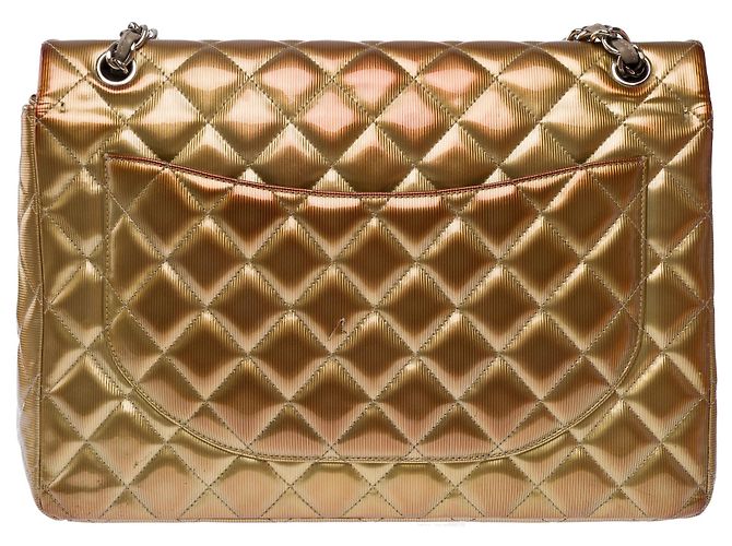 Borsa CHANEL Timeless/Classique in Pelle Oro - 103579 D'oro - vista 3