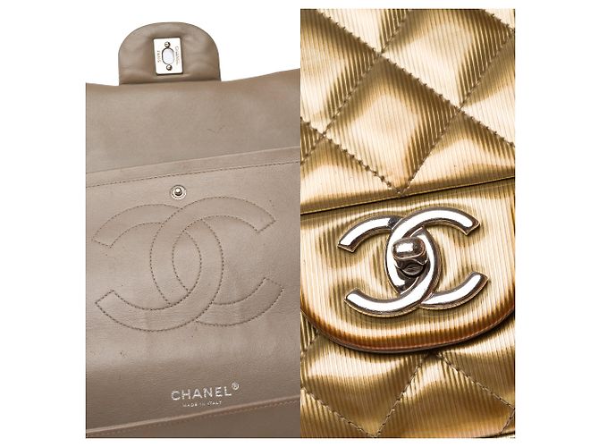 Borsa CHANEL Timeless/Classique in Pelle Oro - 103579 D'oro - vista 6