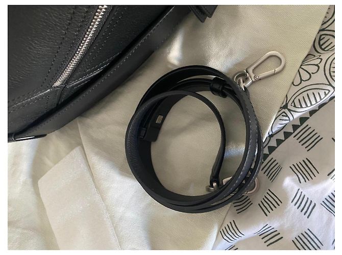 Loewe Borsa Puzzle Biker in pelle nera Nero - vista 5