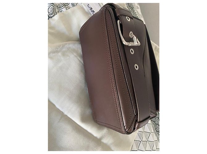 Loewe Puzzle Biker Borsa in pelle marrone - vista 5