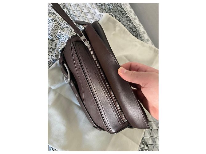 Loewe Puzzle Biker Borsa in pelle marrone - vista 6