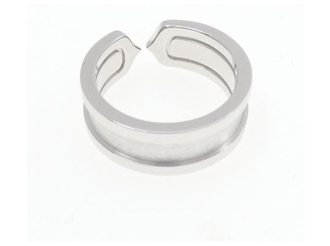 Cartier C2 750 Weißgold Ring Größe 6 Silber - Ansicht 3