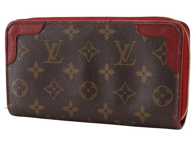 Cartera Louis Vuitton Zippy Monogram Long Castaño - vista 2
