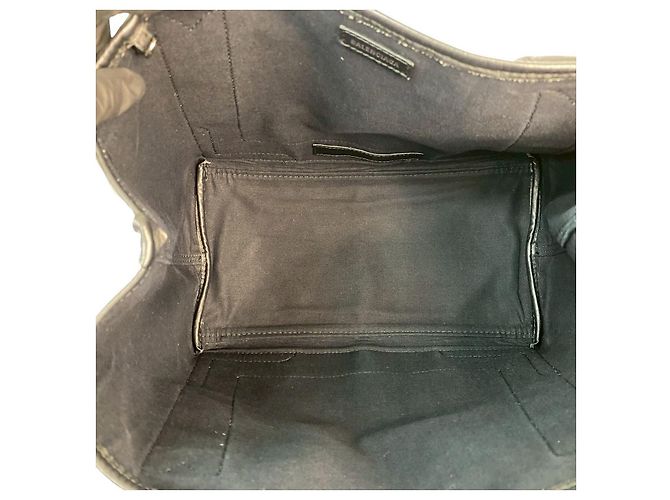 Everyday Balenciaga Navy Cabas Leder-Tote-Bag Schwarz - Ansicht 10