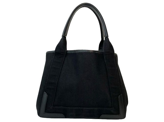 Everyday Balenciaga Navy Cabas Leder-Tote-Bag Schwarz - Ansicht 4