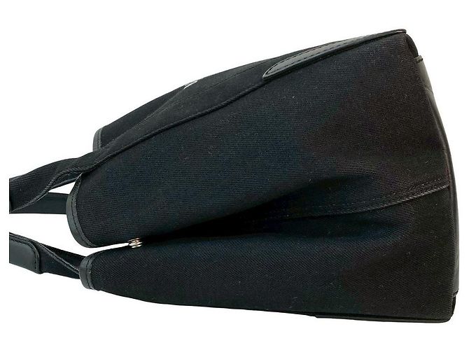 Everyday Balenciaga Navy Cabas Leder-Tote-Bag Schwarz - Ansicht 6