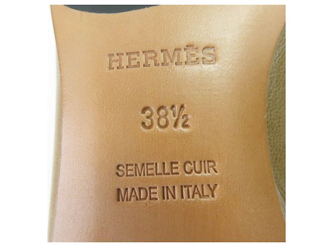 Hermès Hermes Constance Leder Loafer Beige - Ansicht 10
