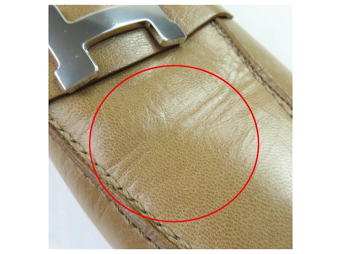 Hermès Hermes Constance Leder Loafer Beige - Ansicht 11