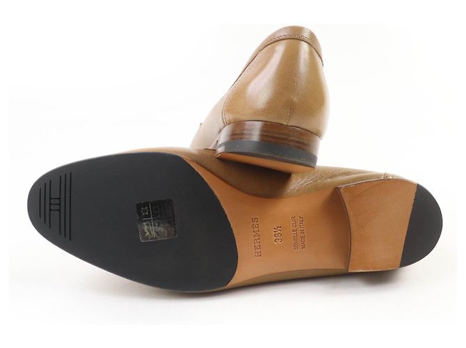 Hermès Hermes Constance Leder Loafer Beige - Ansicht 6