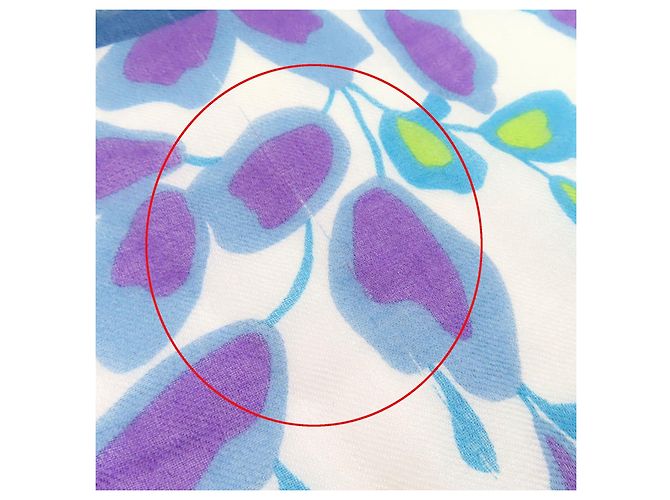 Autre Marque Sciarpa in cashmere Loro Piana con logo floreale Bianco - vista 12