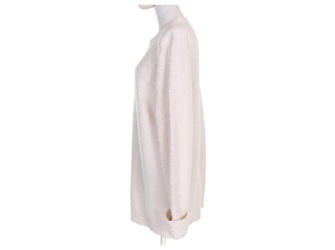 Maison Martin Margiela Maison Margiela 4 4-Stitch Rundhals Strickpullover Beige Roh - Ansicht 2