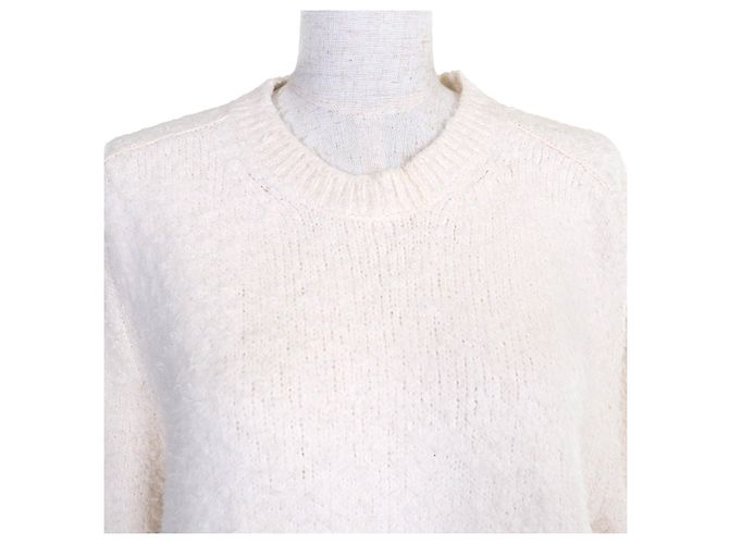 Maison Martin Margiela Maison Margiela 4 4-Stitch Rundhals Strickpullover Beige Roh - Ansicht 4