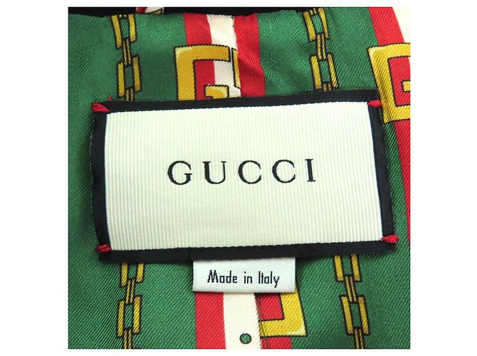 Chaqueta entallada Gucci Chaqueta de seda Negro Blanco Roja - vista 7