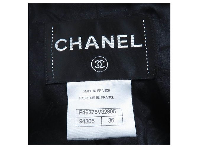 Timeless Abrigo de lana con botón Lion Chanel Negro - vista 7
