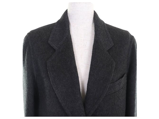 Hermès Abrigo de cachemira Chester Hermes Gris Gris antracita - vista 4