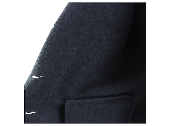 Hermès Abrigo de cachemira Chester Hermes Gris Gris antracita - vista 7