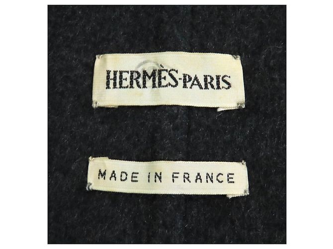 Hermès Abrigo de cachemira Chester Hermes Gris Gris antracita - vista 8