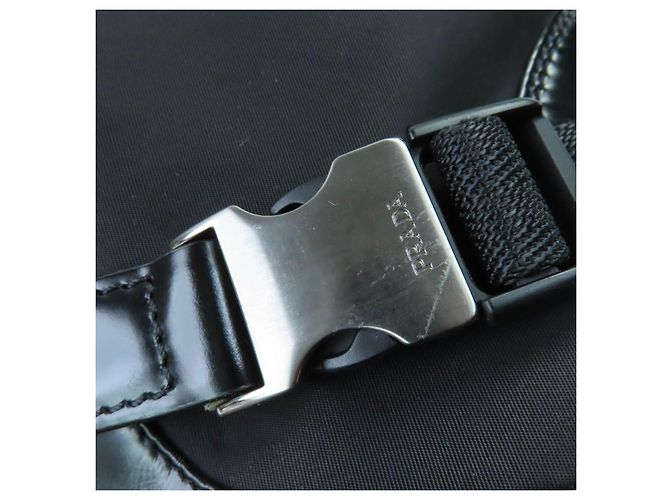 Prada Re-Nylon Lederstiefel Schwarz - Ansicht 9