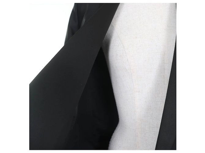 Céline Abrigo de lana Chesterfield Celine Negro - vista 5