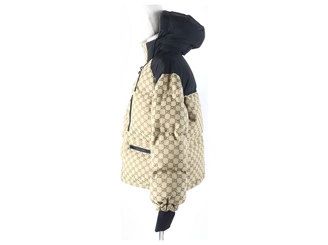 Chaqueta 2way en lona GG Down Gucci Beige - vista 3