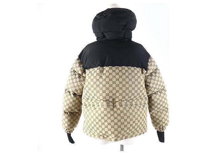 Chaqueta 2way en lona GG Down Gucci Beige - vista 4