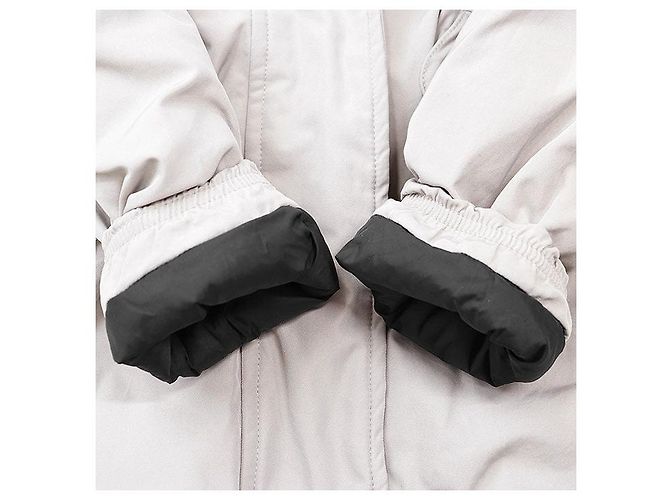 Moncler AREDHEL GIUBBOTTO Abrigo de plumón con piel de zorro Beige - vista 8