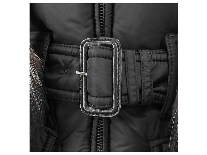 Prada Fox Fur Down Jacket Black - view 13
