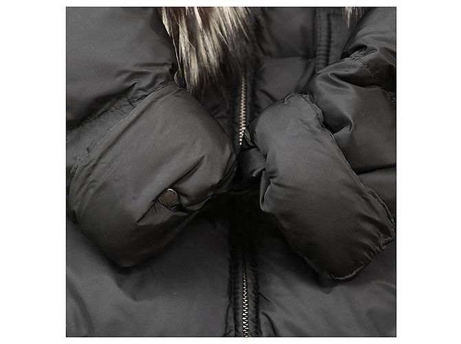 Prada Fox Fur Down Jacket Black - view 6