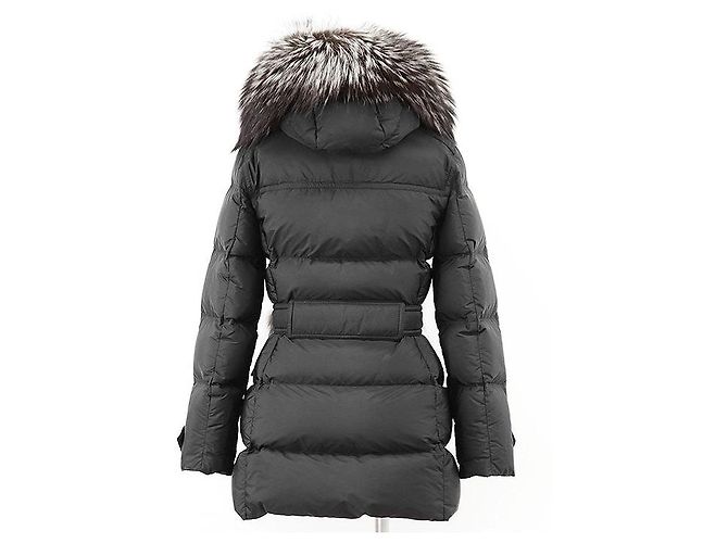 Prada Fox Fur Down Jacket Black - view 7