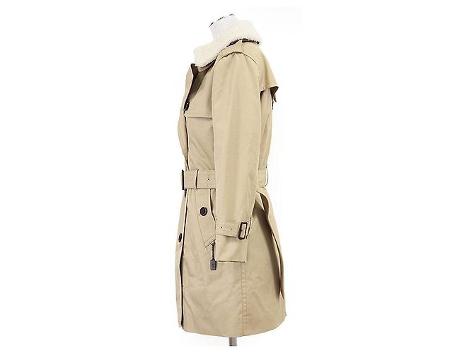 Gabardina Coach TRENCH W WOOL LINER Cotton Polyester Beige - vista 16
