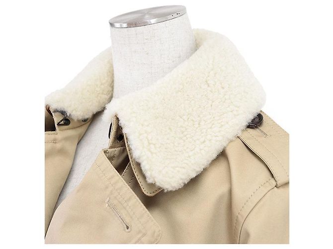 Gabardina Coach TRENCH W WOOL LINER Cotton Polyester Beige - vista 3