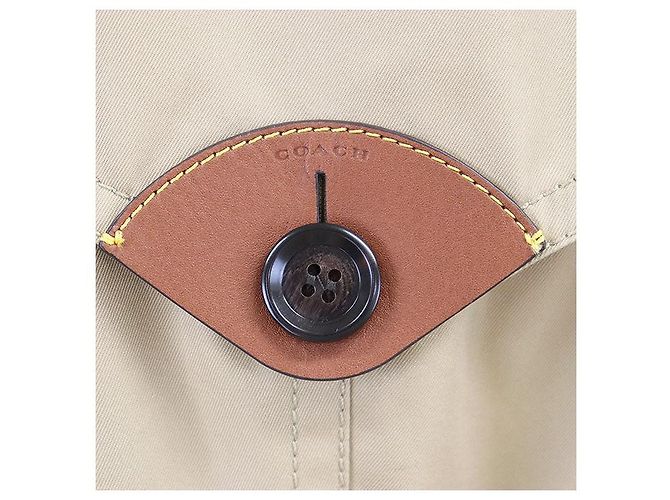 Gabardina Coach TRENCH W WOOL LINER Cotton Polyester Beige - vista 6