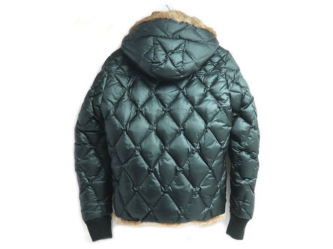 Chaqueta de Plumón Moncler Bastogne Verde Caqui - vista 2