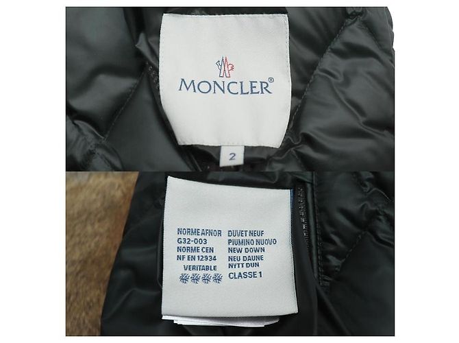 Chaqueta de Plumón Moncler Bastogne Verde Caqui - vista 8
