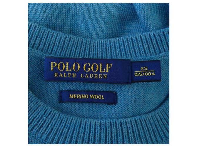 Ralph Lauren Polo de punto de lana para golf Azul - vista 4