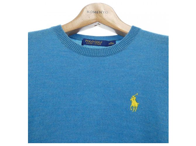 Ralph Lauren Polo de punto de lana para golf Azul - vista 5