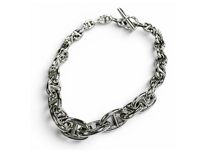 Hermès Collana HERMES Chaine d'Ancre GM Argento - vista 3
