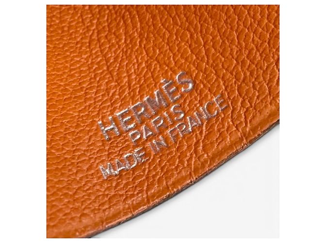 Hermès Collana Clochette in pelle vintage Hermes Arancione - vista 5
