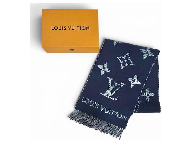 Stola in cashmere Louis Vuitton 2025 Blu navy - vista 2