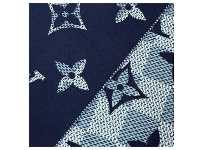 Stola in cashmere Louis Vuitton 2025 Blu navy - vista 5
