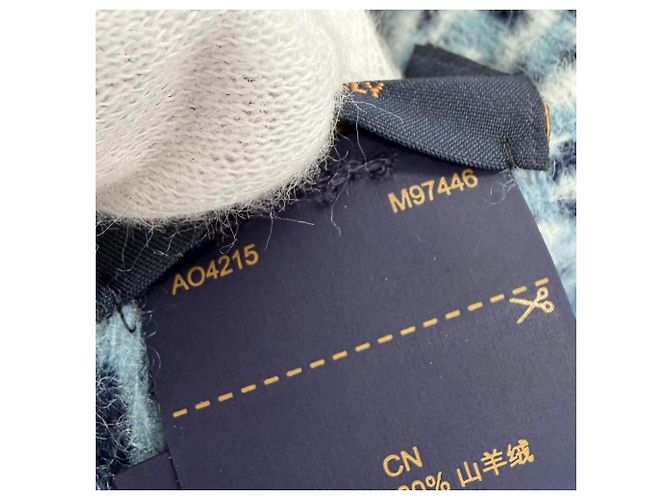 Stola in cashmere Louis Vuitton 2025 Blu navy - vista 8
