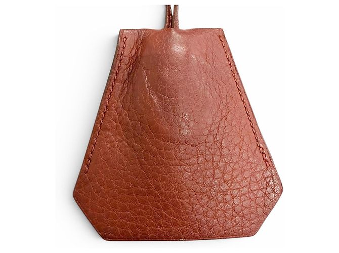 Colgante Hermès de piel roja - vista 2