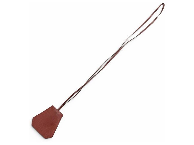 Colgante Hermès de piel roja - vista 3