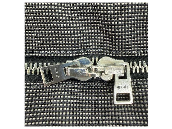 Hermès Hermes Herline MM Canvas Tote Bag Braun - Ansicht 10