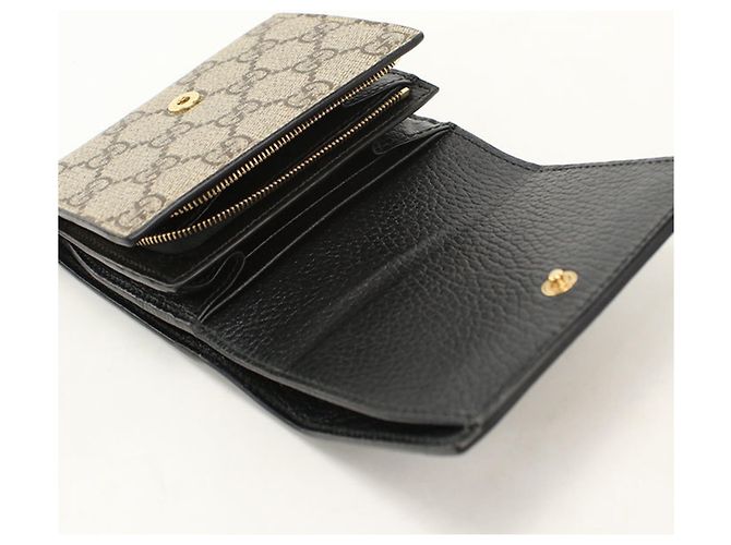 Cartera Bi-fold Gucci beige - vista 3