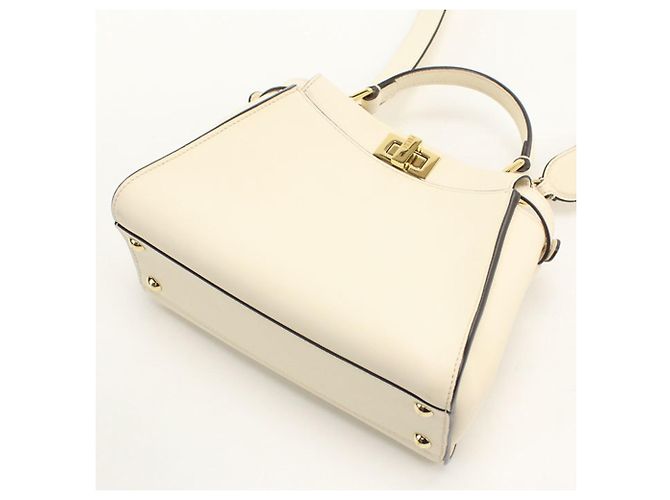 Borsa Fendi 2WAY Peekaboo Bianco - vista 2