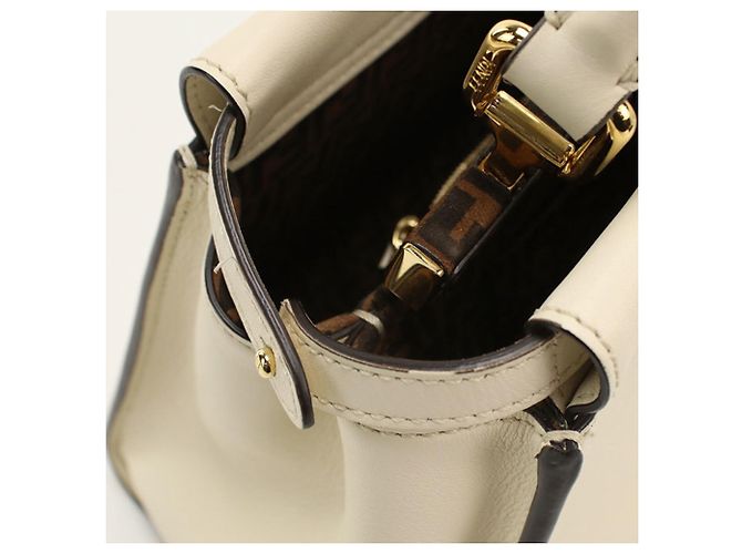Borsa Fendi 2WAY Peekaboo Bianco - vista 6